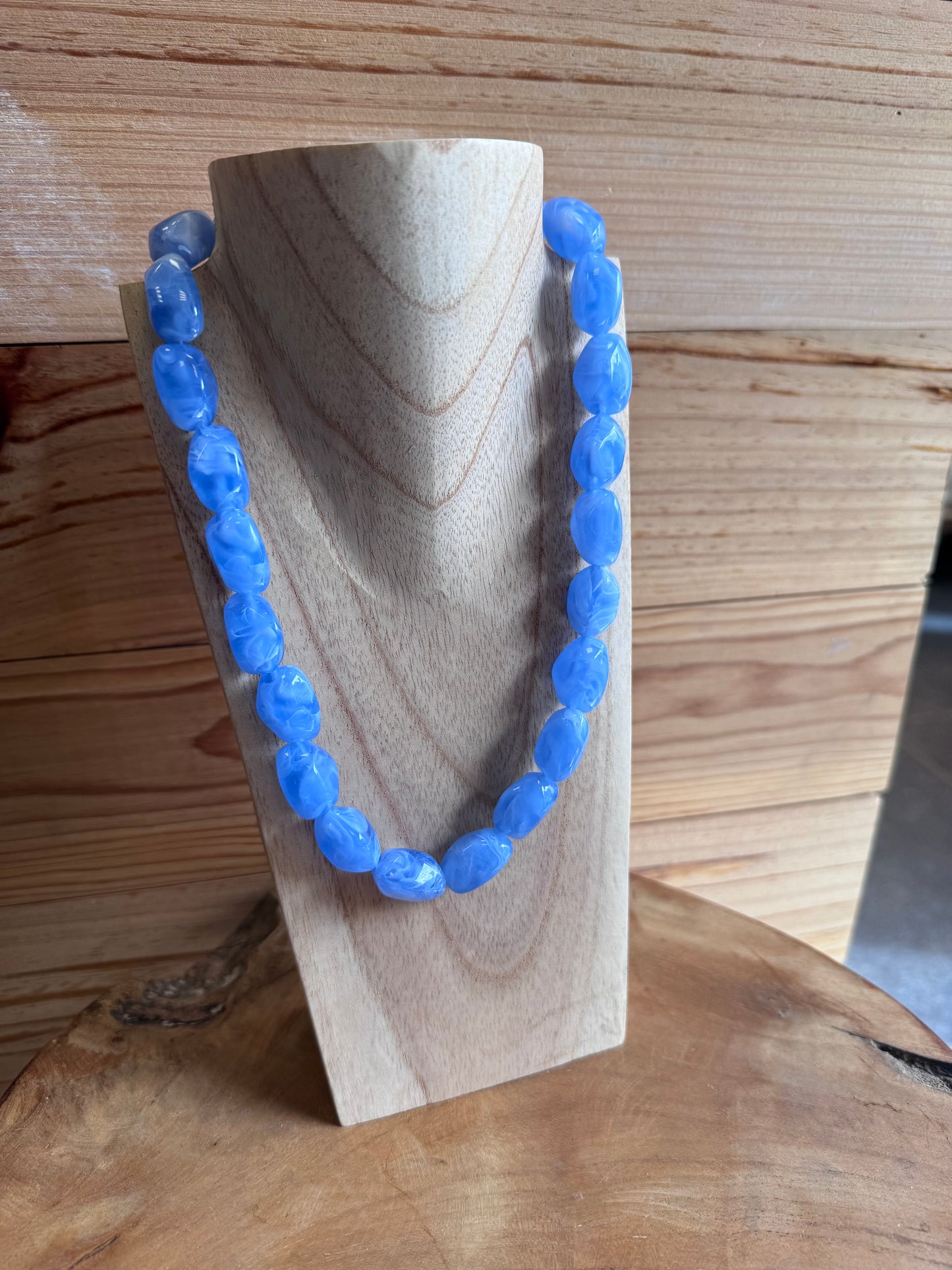 COLLIER RÉSINE - BLEU