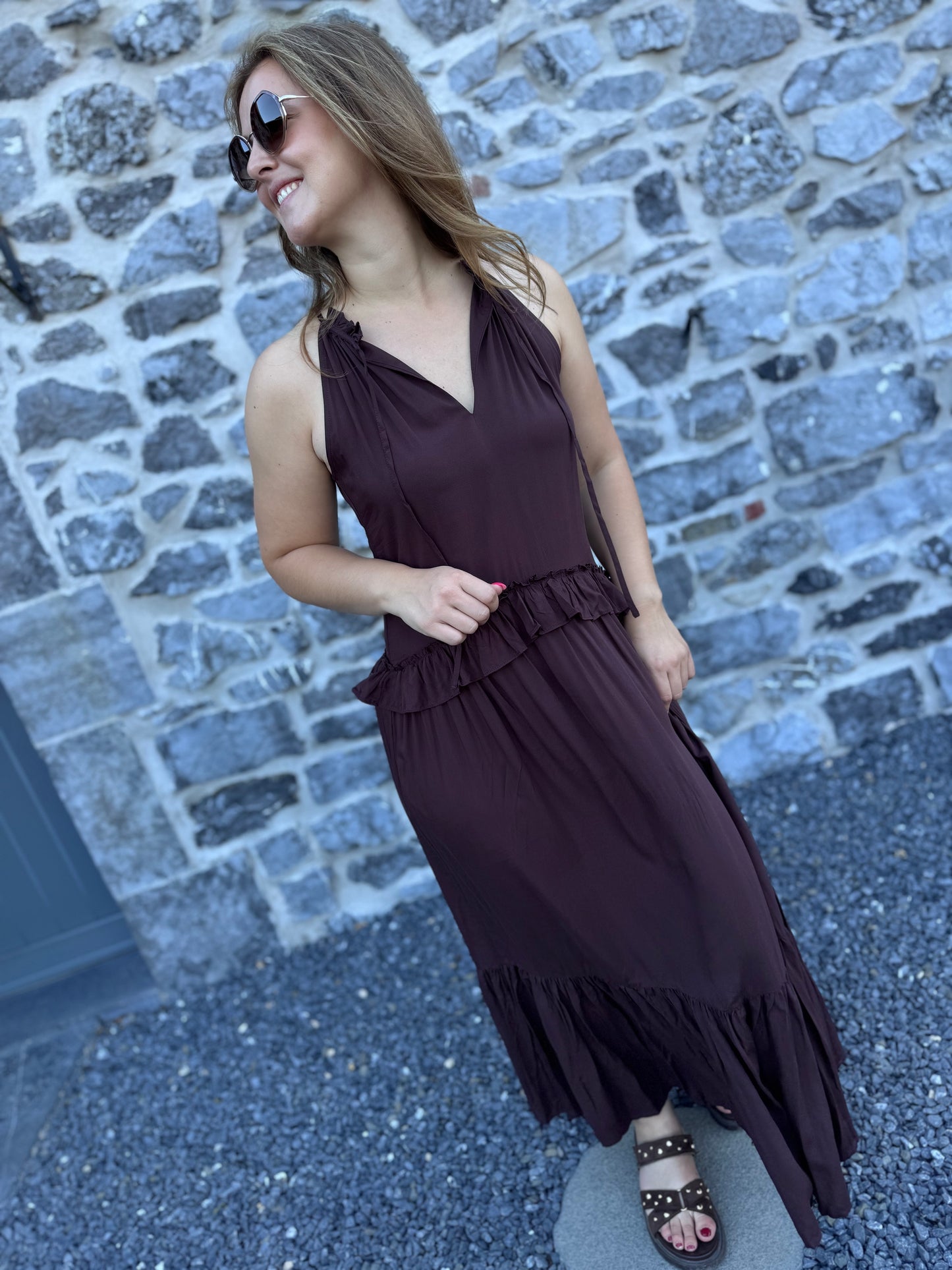 ROBE ÉLINE - CHOCOLAT