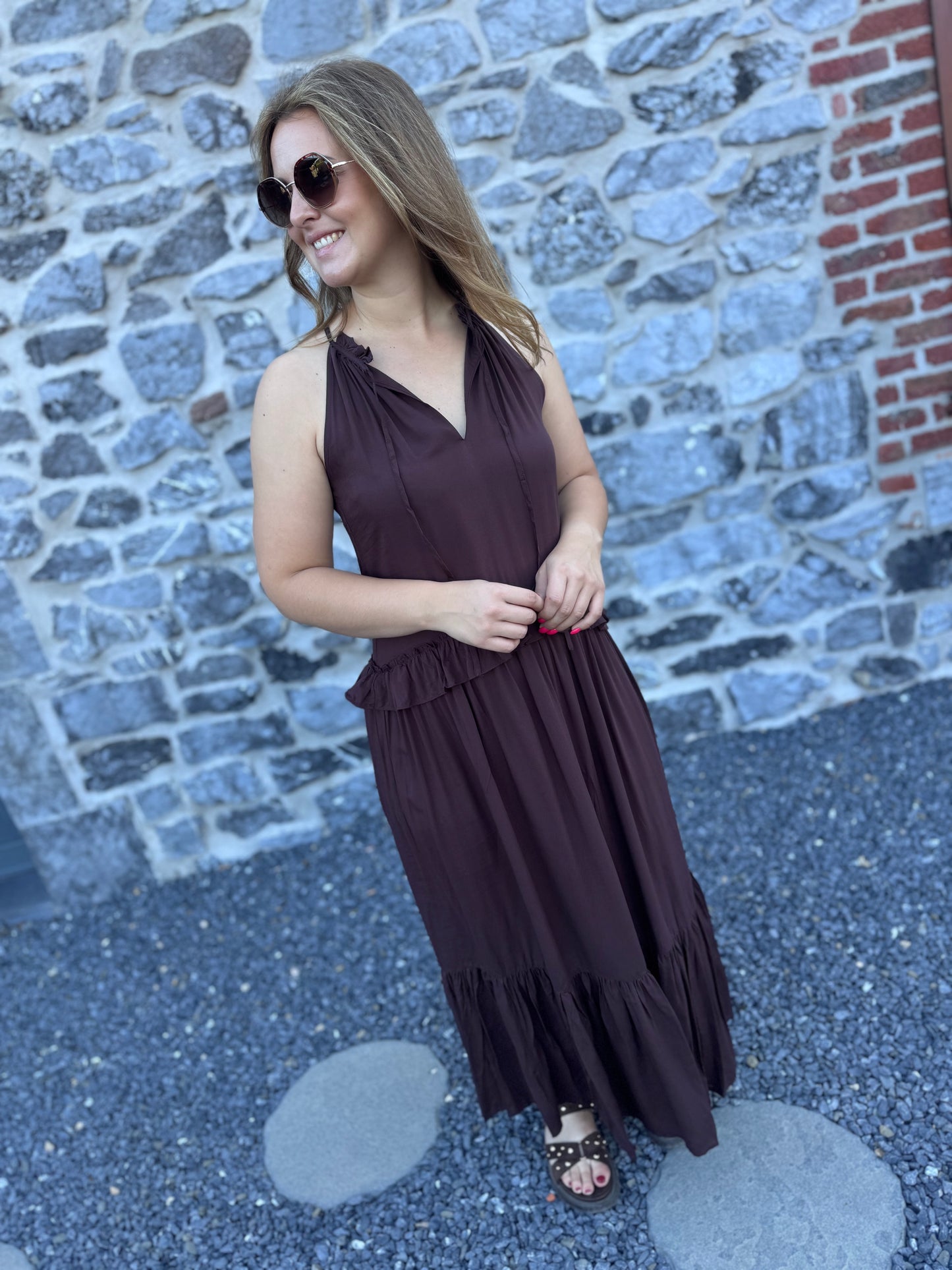 ROBE ÉLINE - CHOCOLAT