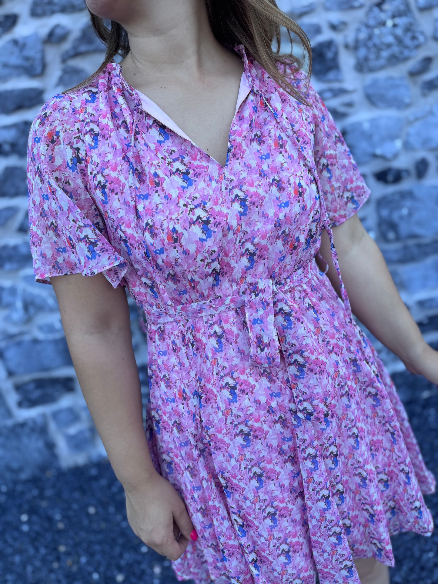 ROBE AMBRE - ROSE