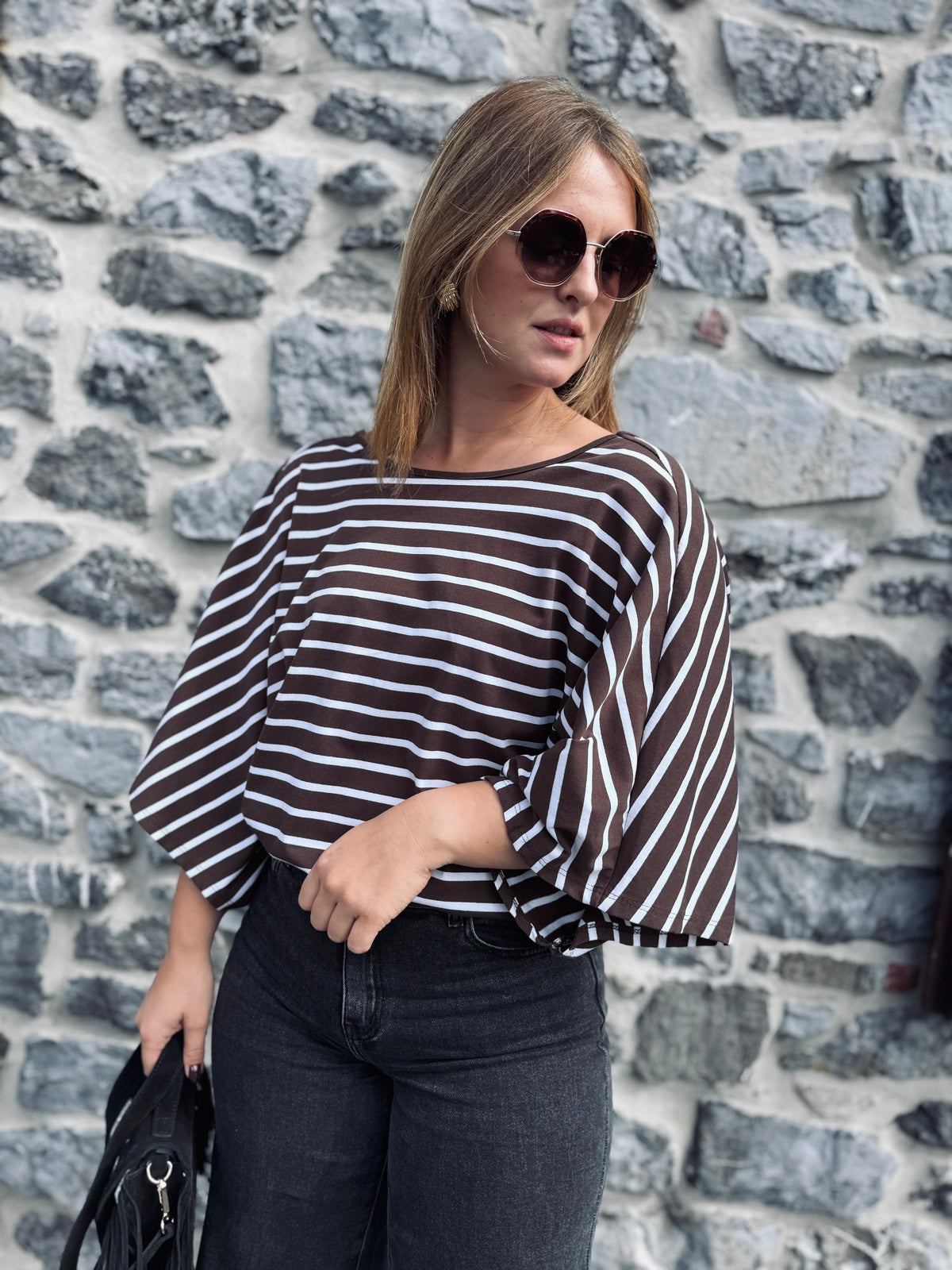 BLOUSE ADÈLE - Chocolat