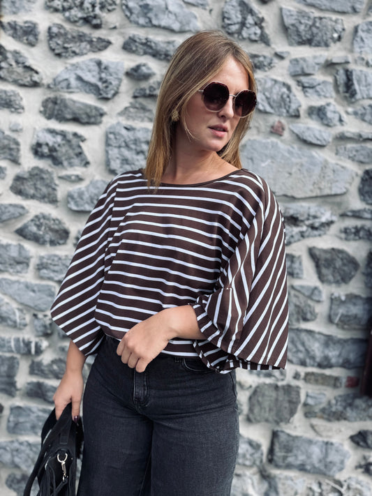 BLOUSE ADÈLE - Chocolat