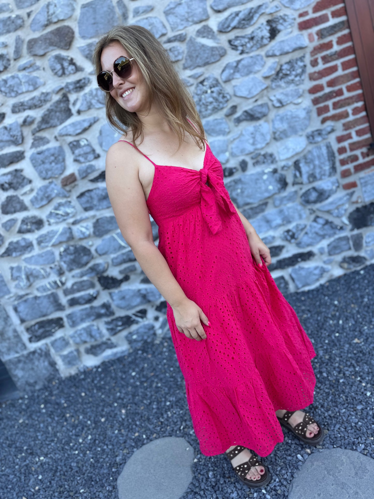 ROBE ALBANE - FUCHSIA