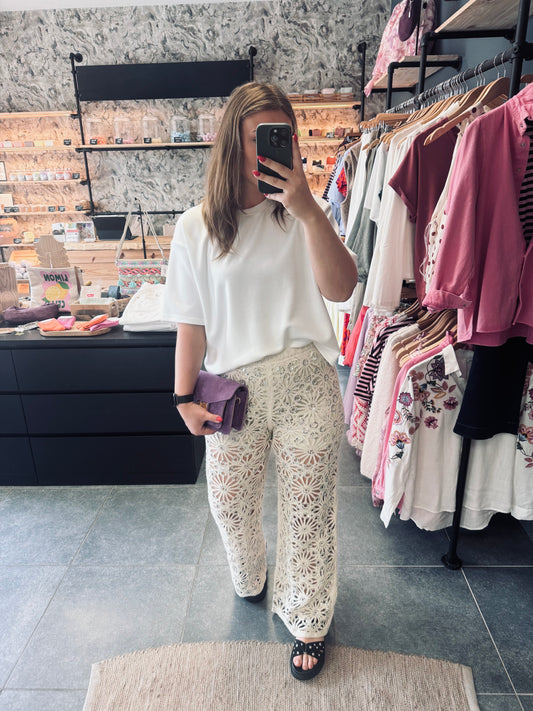 PANTALON RYO - BEIGE CROCHET