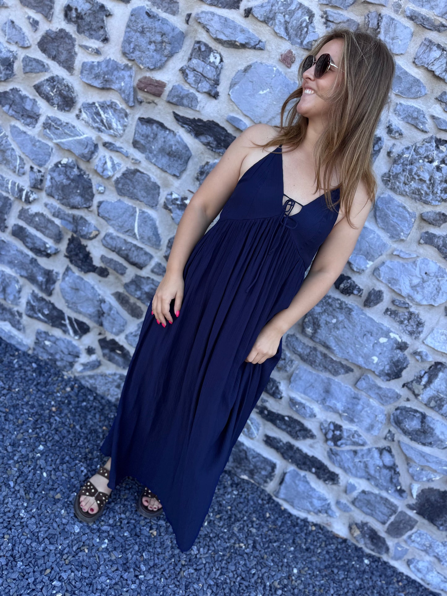 ROBE LANA - BLEU