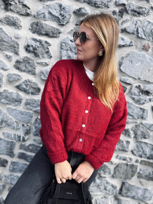 GILET LÉON - Rouge