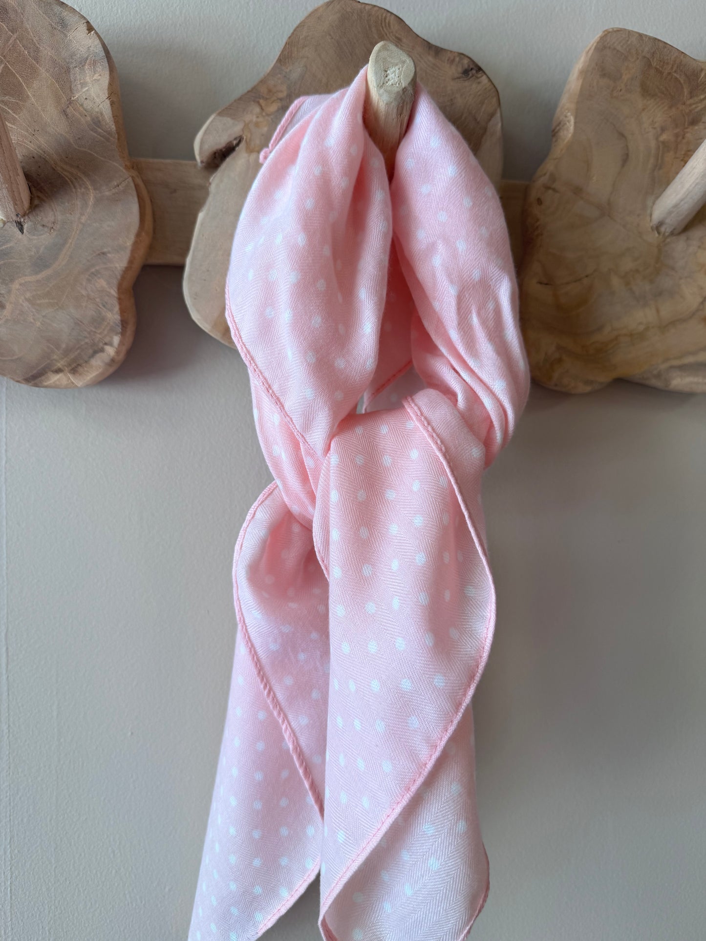FOULARD A POIS - ROSE