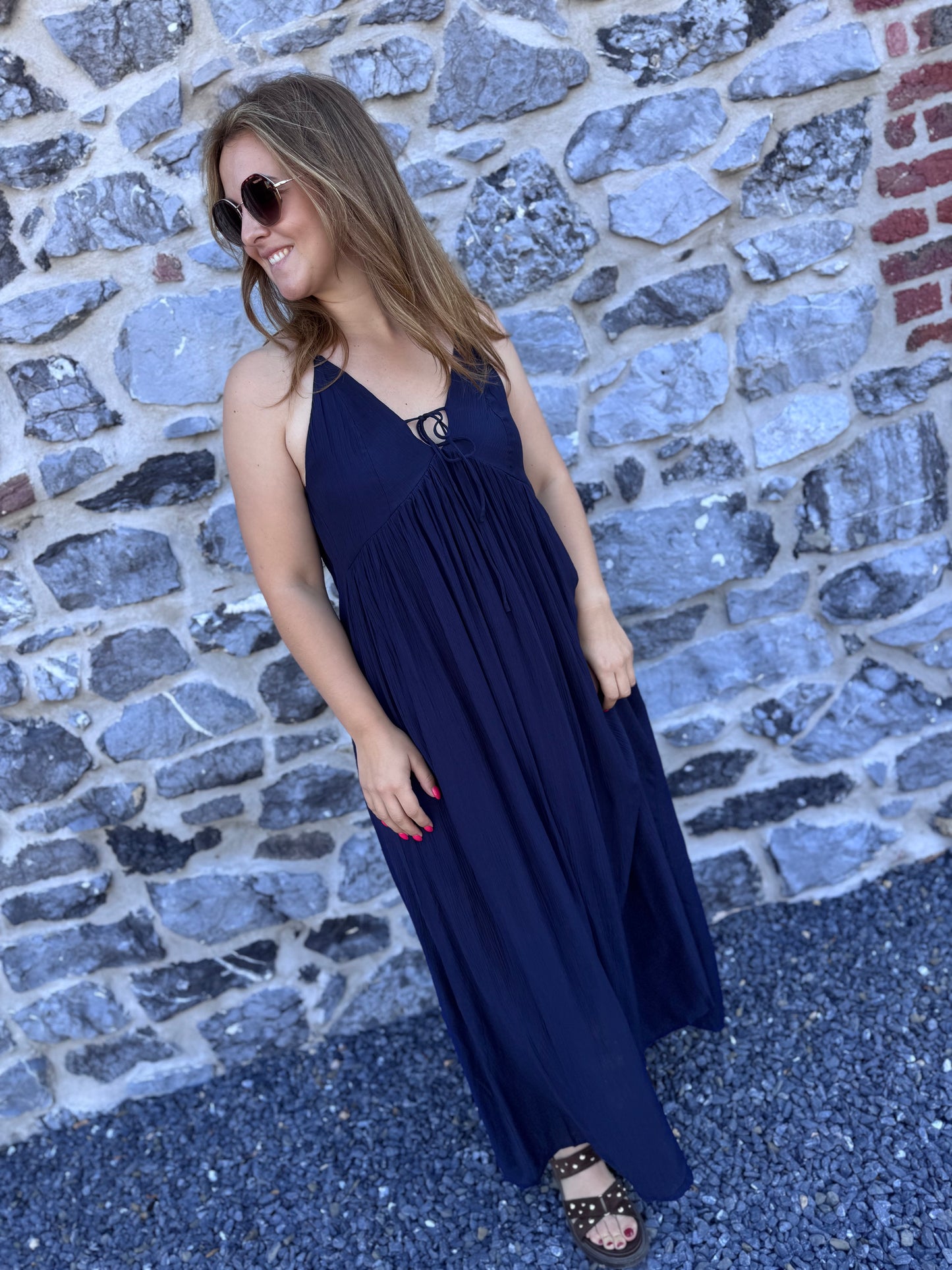 ROBE LANA - BLEU