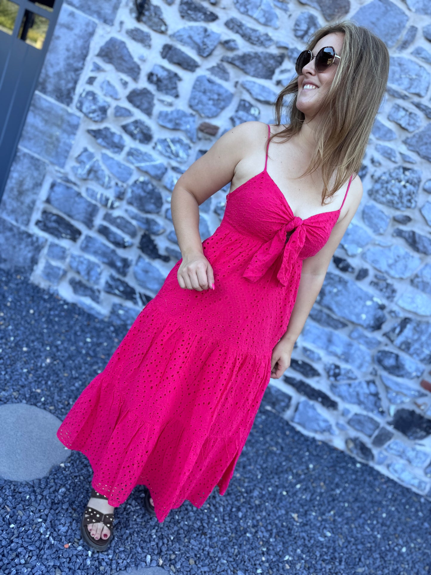 ROBE ALBANE - FUCHSIA