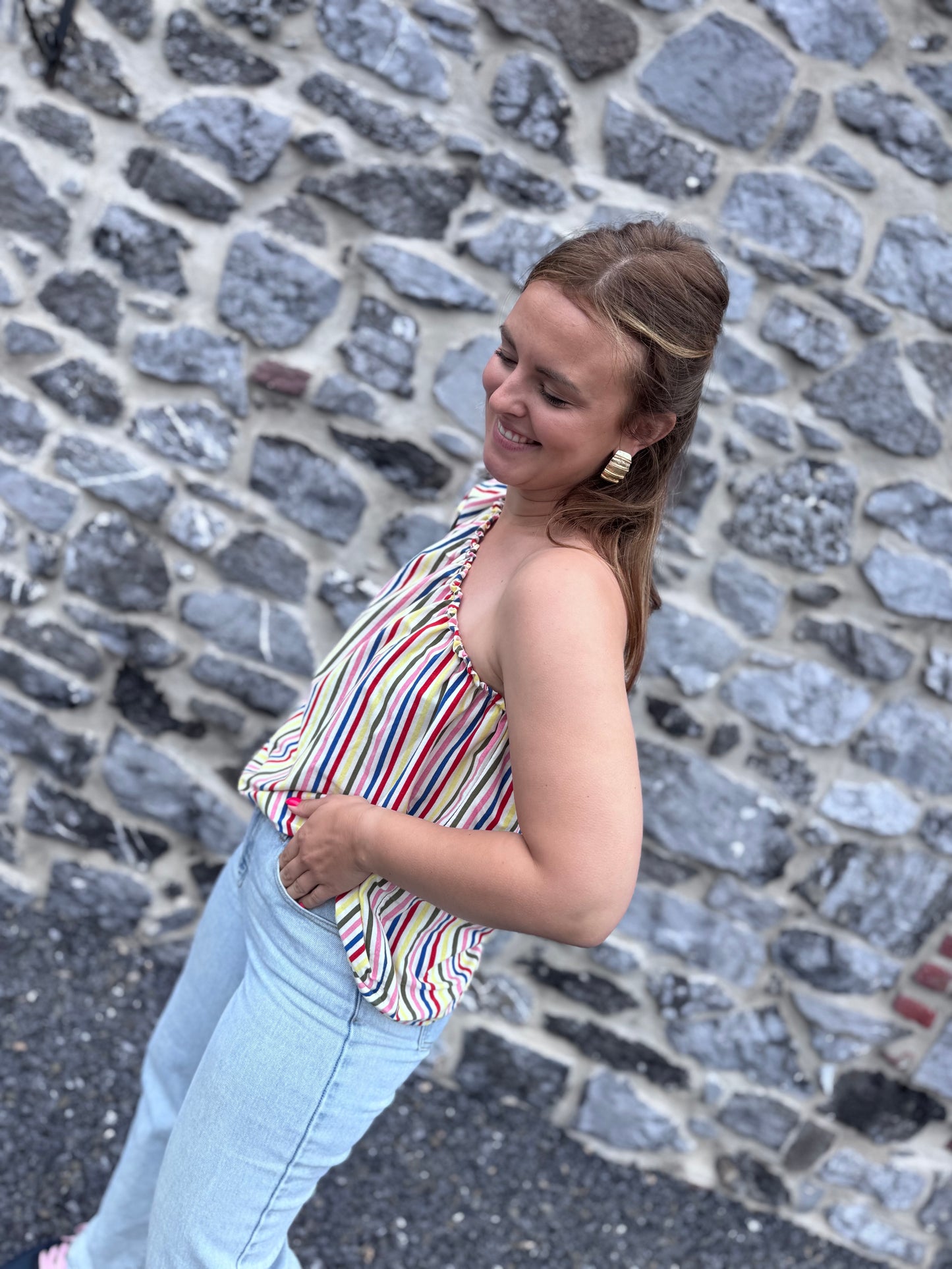 BLOUSE JESSY - Blouse lignée multicouleur