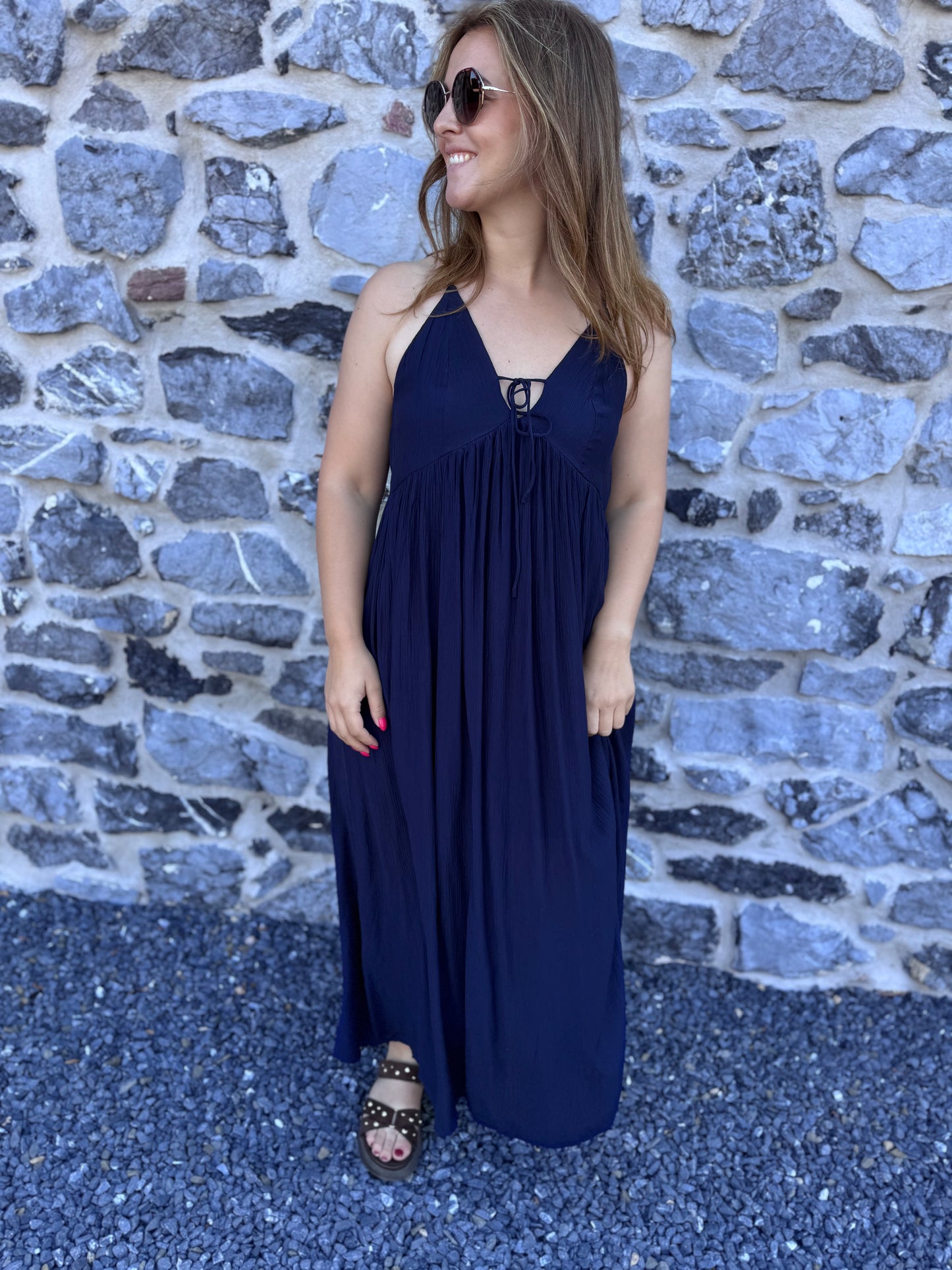 ROBE LANA - BLEU