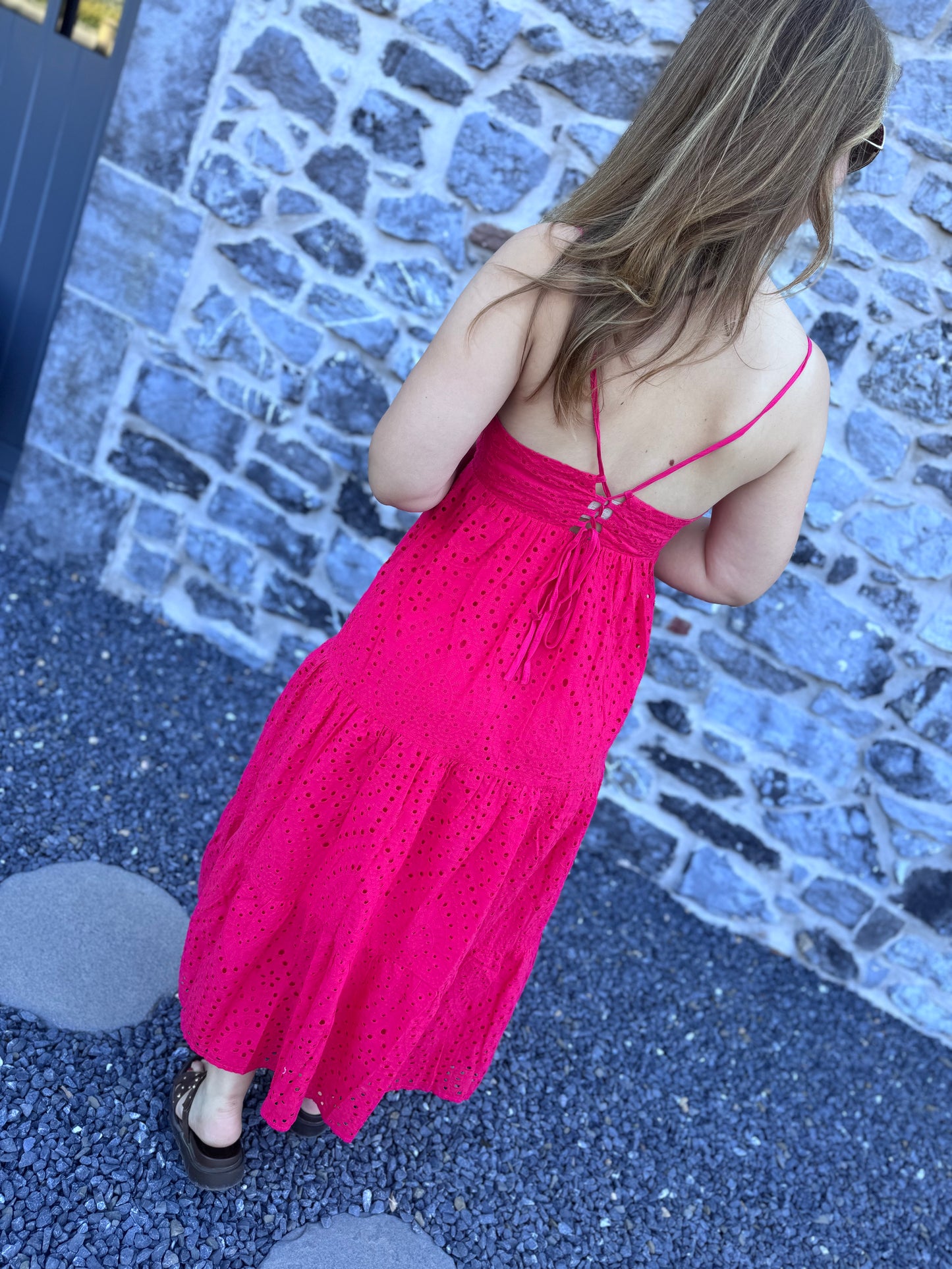 ROBE ALBANE - FUCHSIA