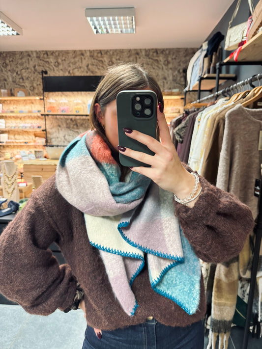 Echarpe Enola turquoise