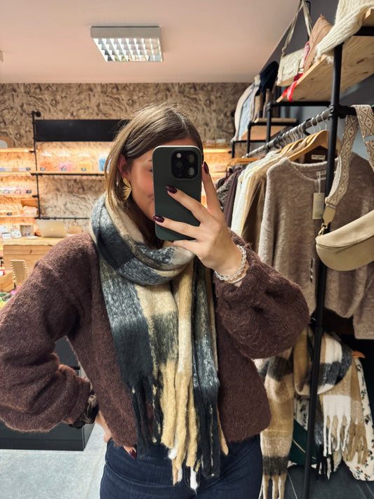 Echarpe Solena bronze/noire