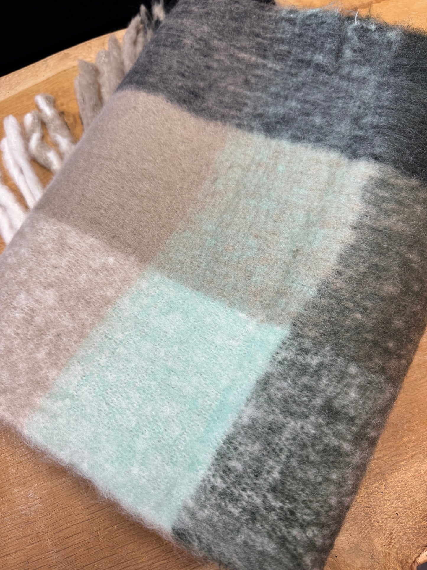 Echarpe Lola noire et verte