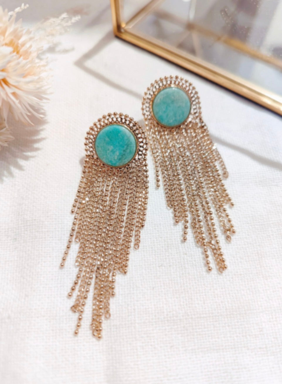 Boucles d'oreilles Lise - bleu