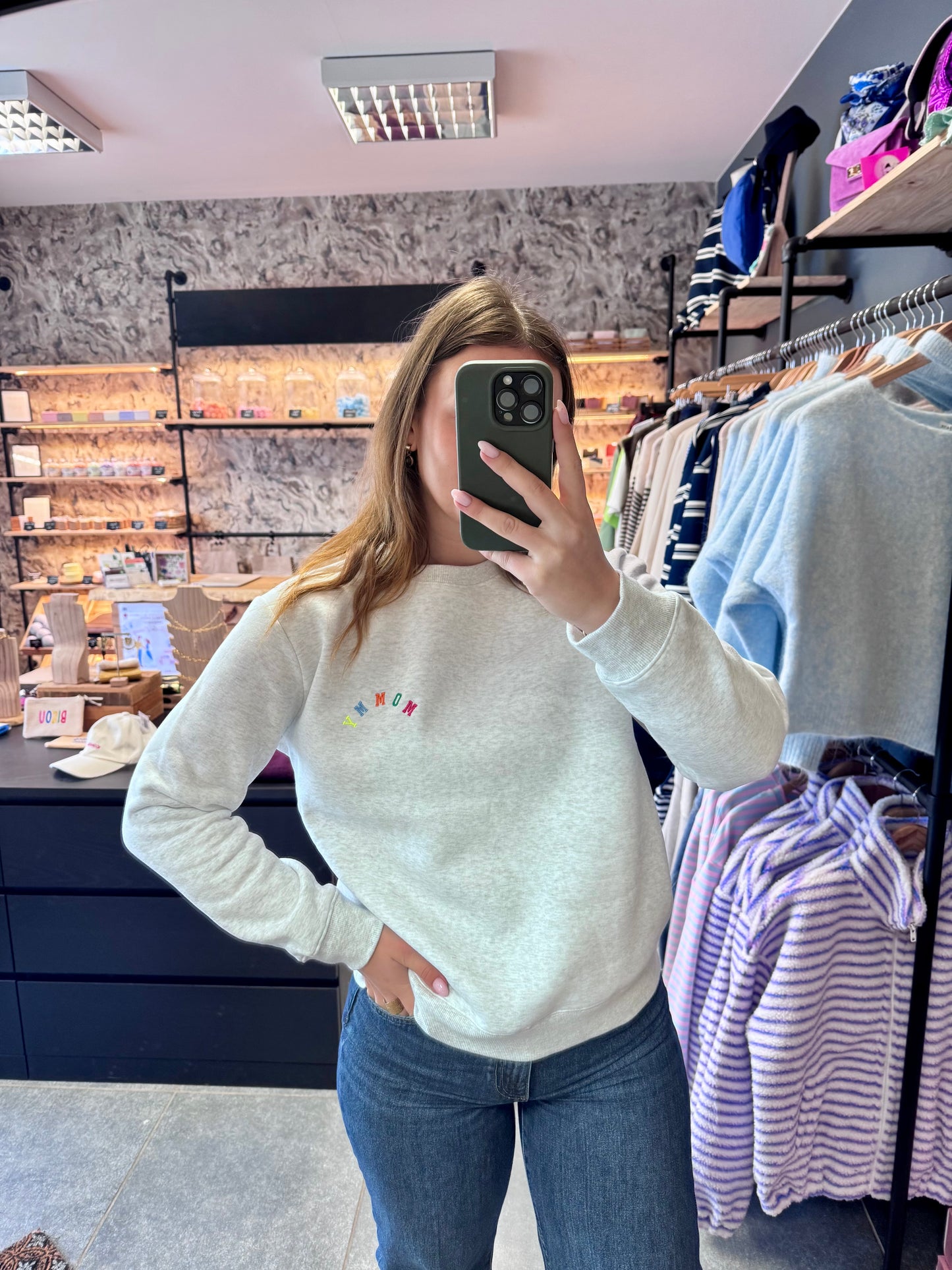 SWEAT MOMMY - GRIS