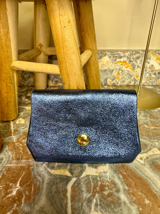 Porte-monnaie bleu foncé