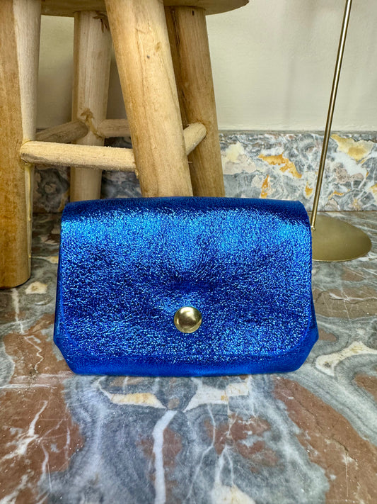 Porte-monnaie bleu électrique