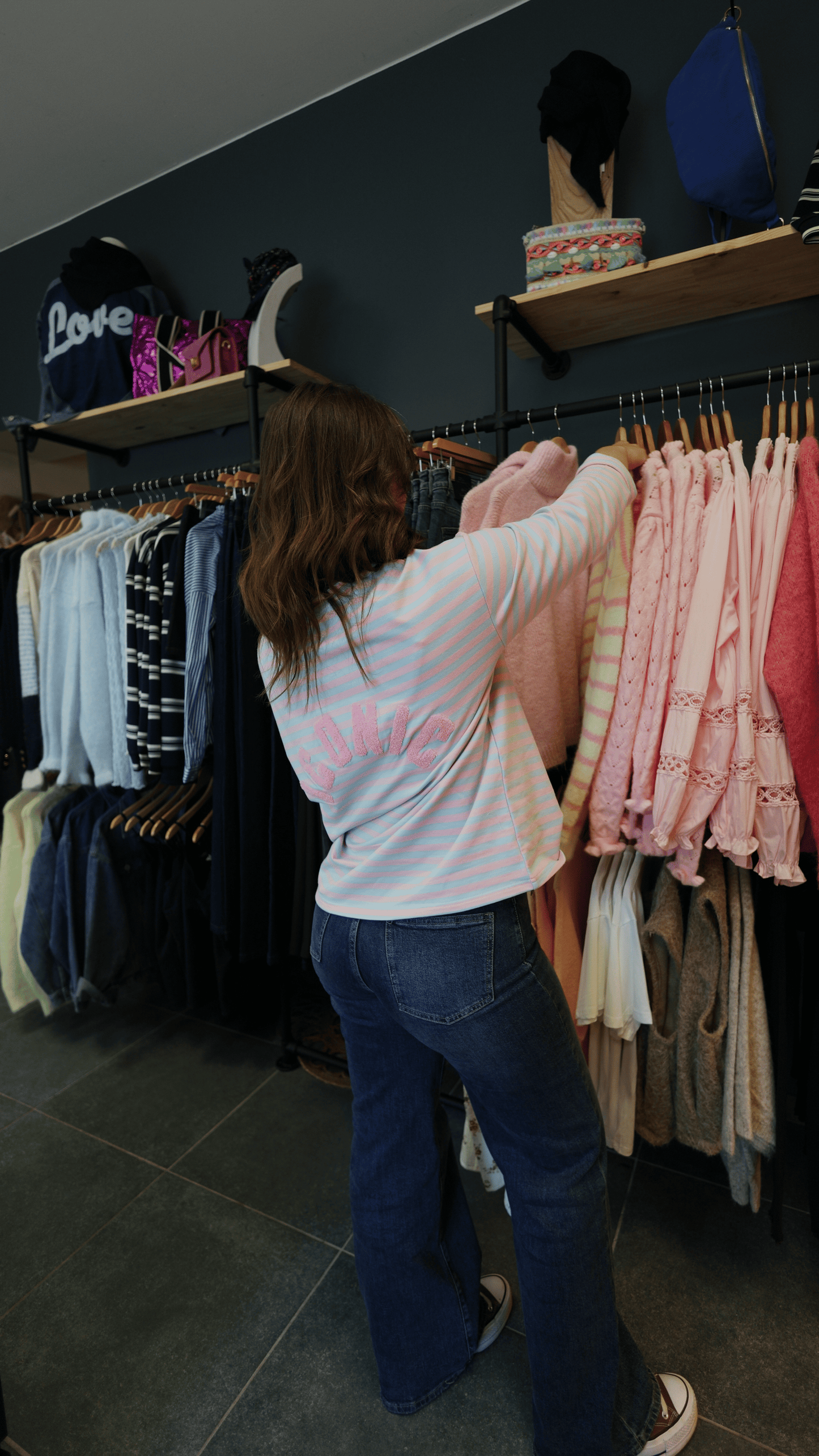 T-SHIRT ICONIC - ROSE ET BLEU