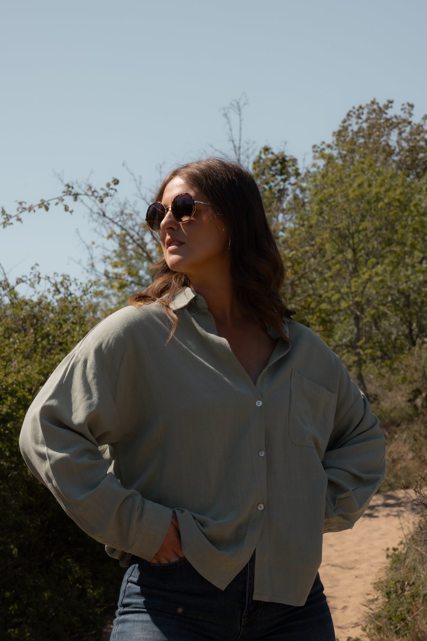 CHEMISE LINA - VERT - PRÉCOMMANDE