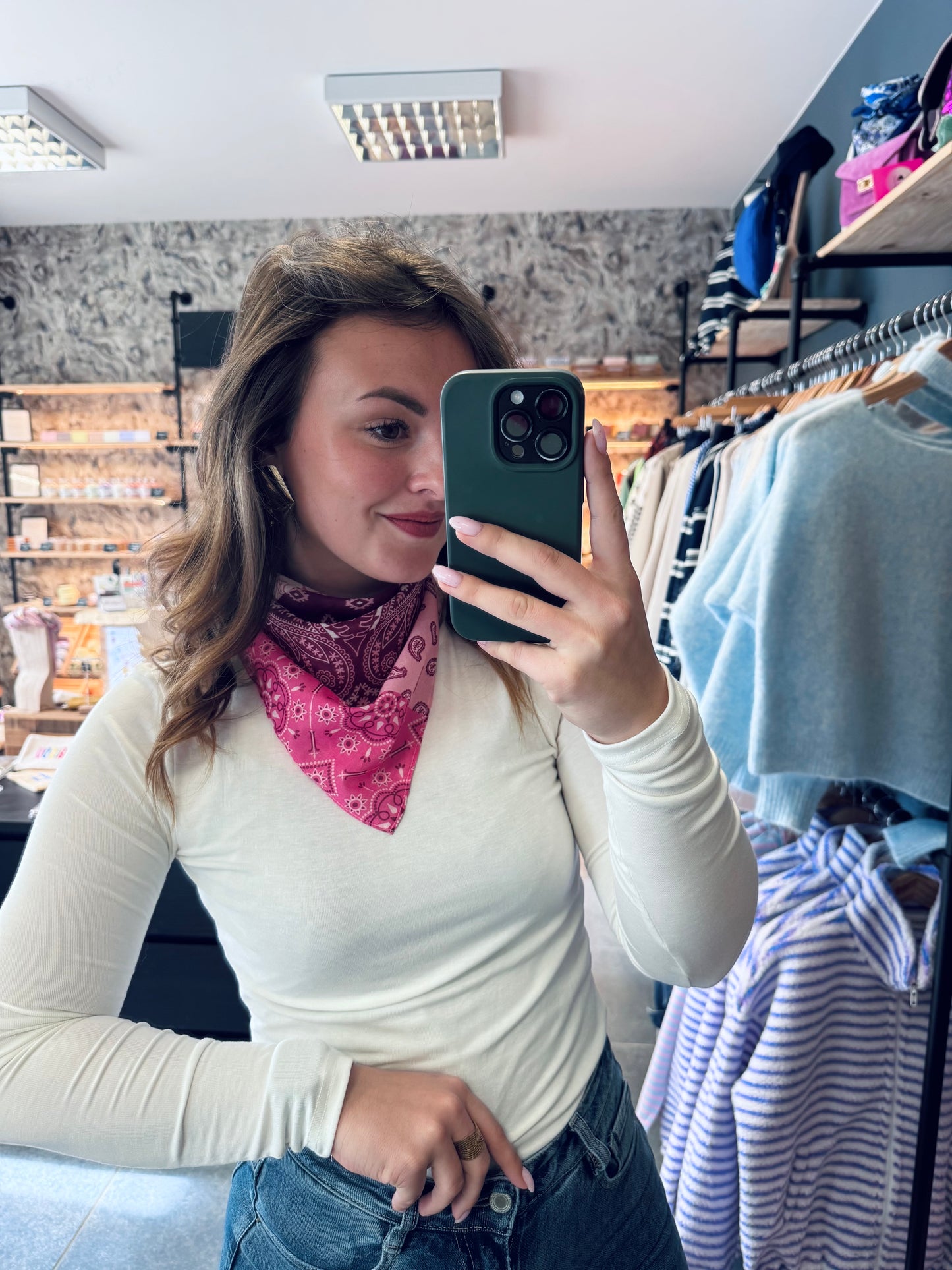 FOULARD LAURY - ROSE