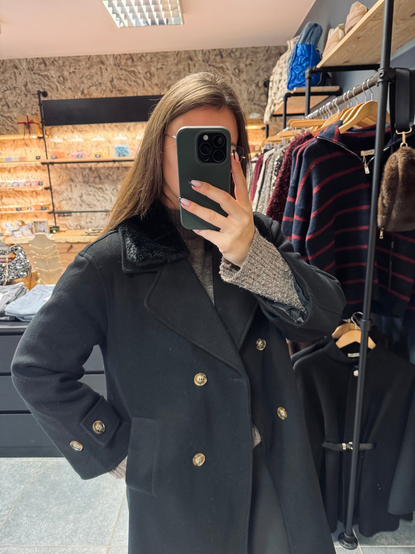 Manteau noir Sofia