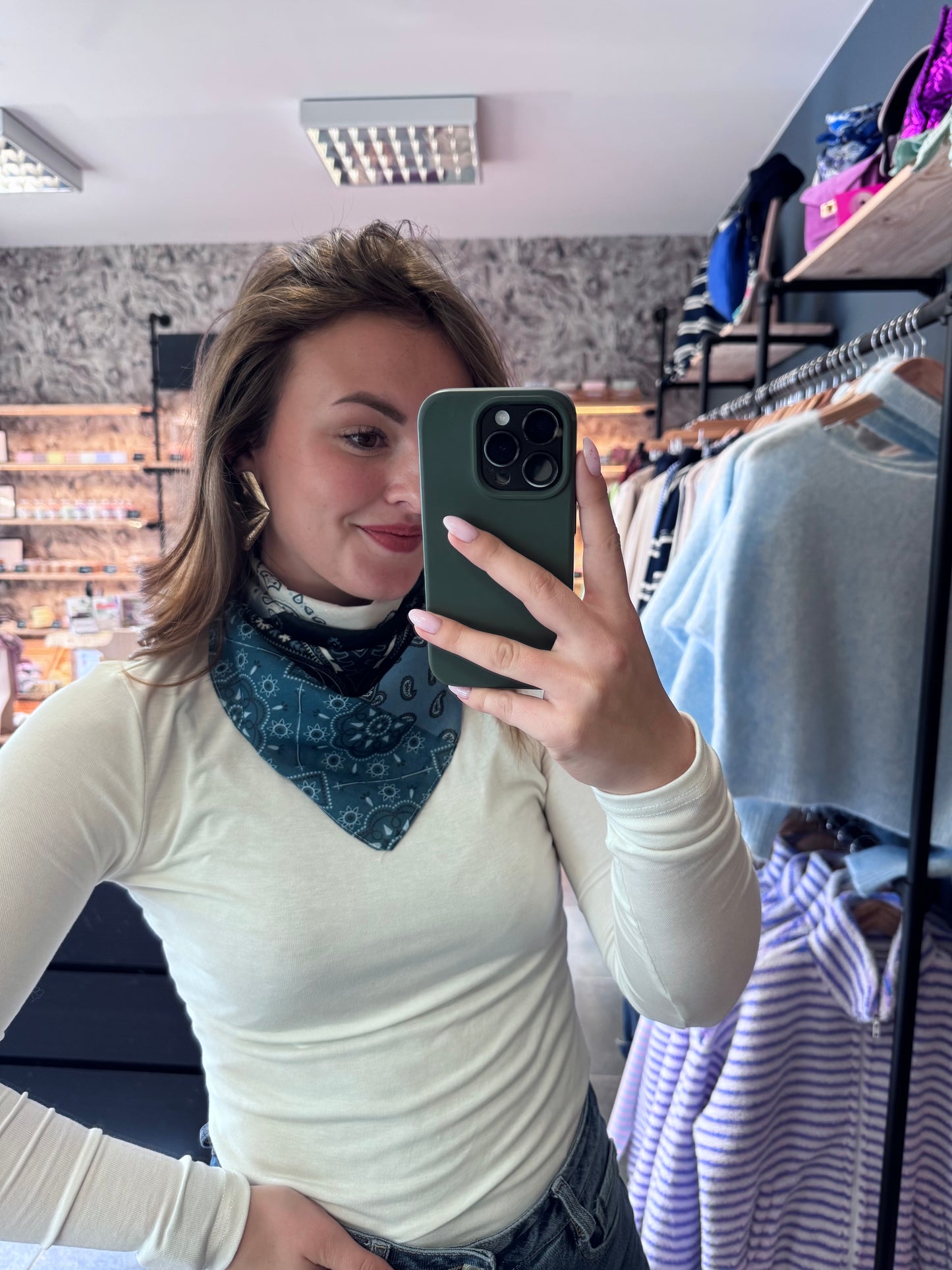 FOULARD LAURY - BLEU