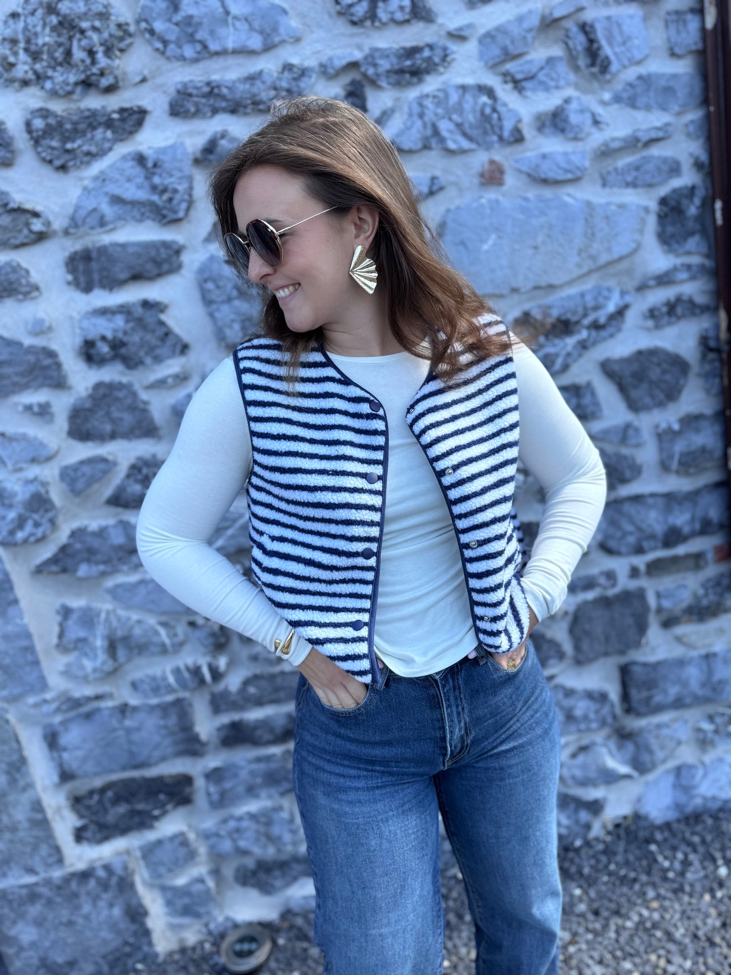 GILET JOY - BLEU