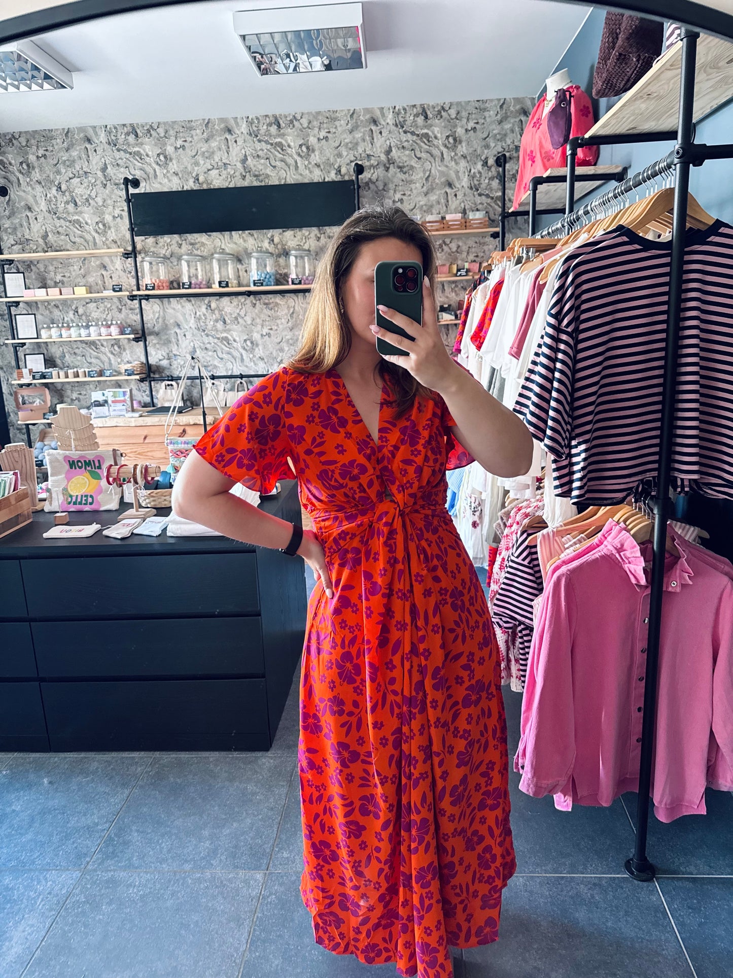 ROBE MARIA - ORANGE