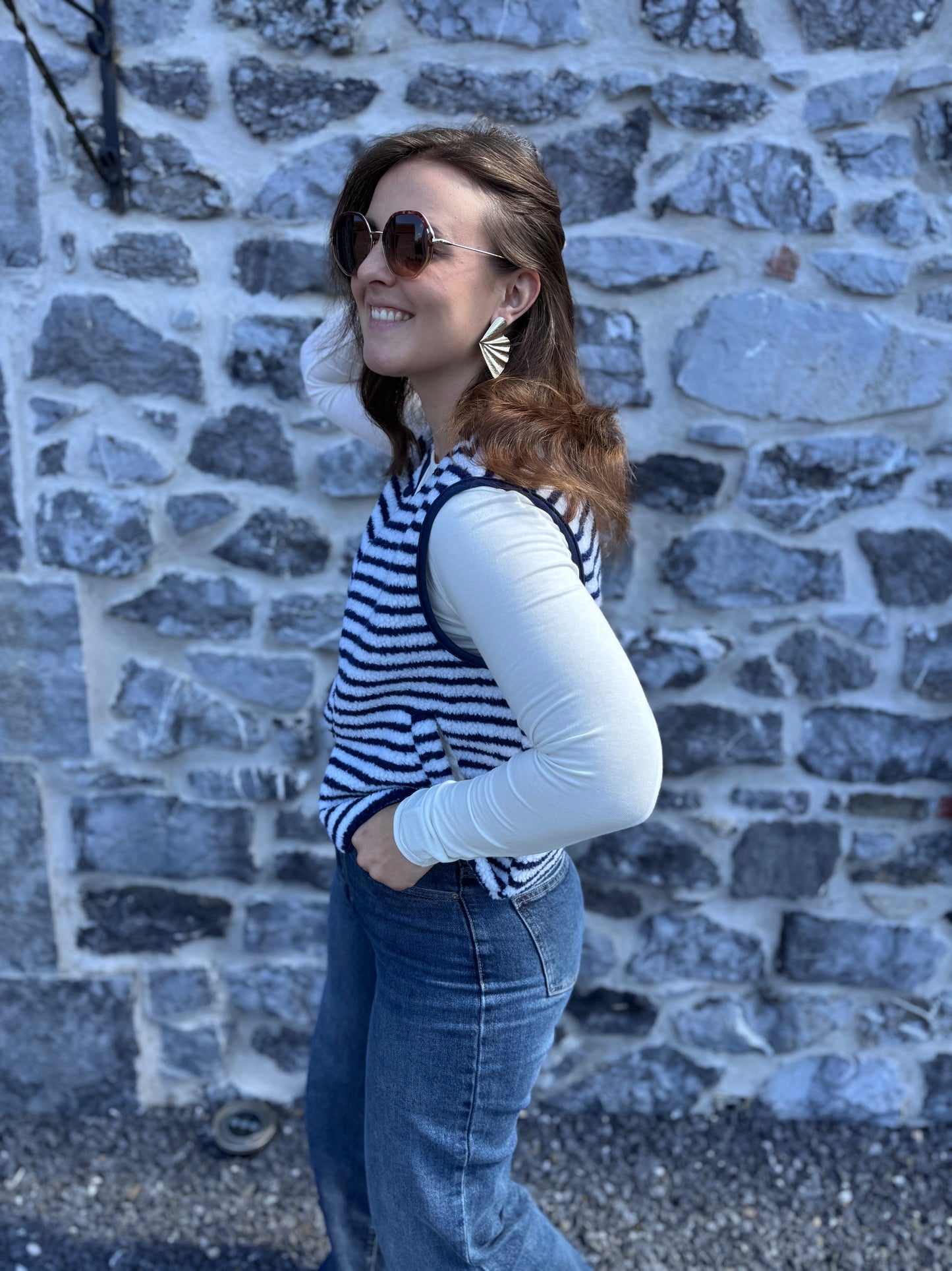 GILET JOY - BLEU