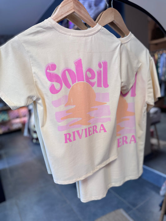 T-SHIRT SOLEIL - JAUNE