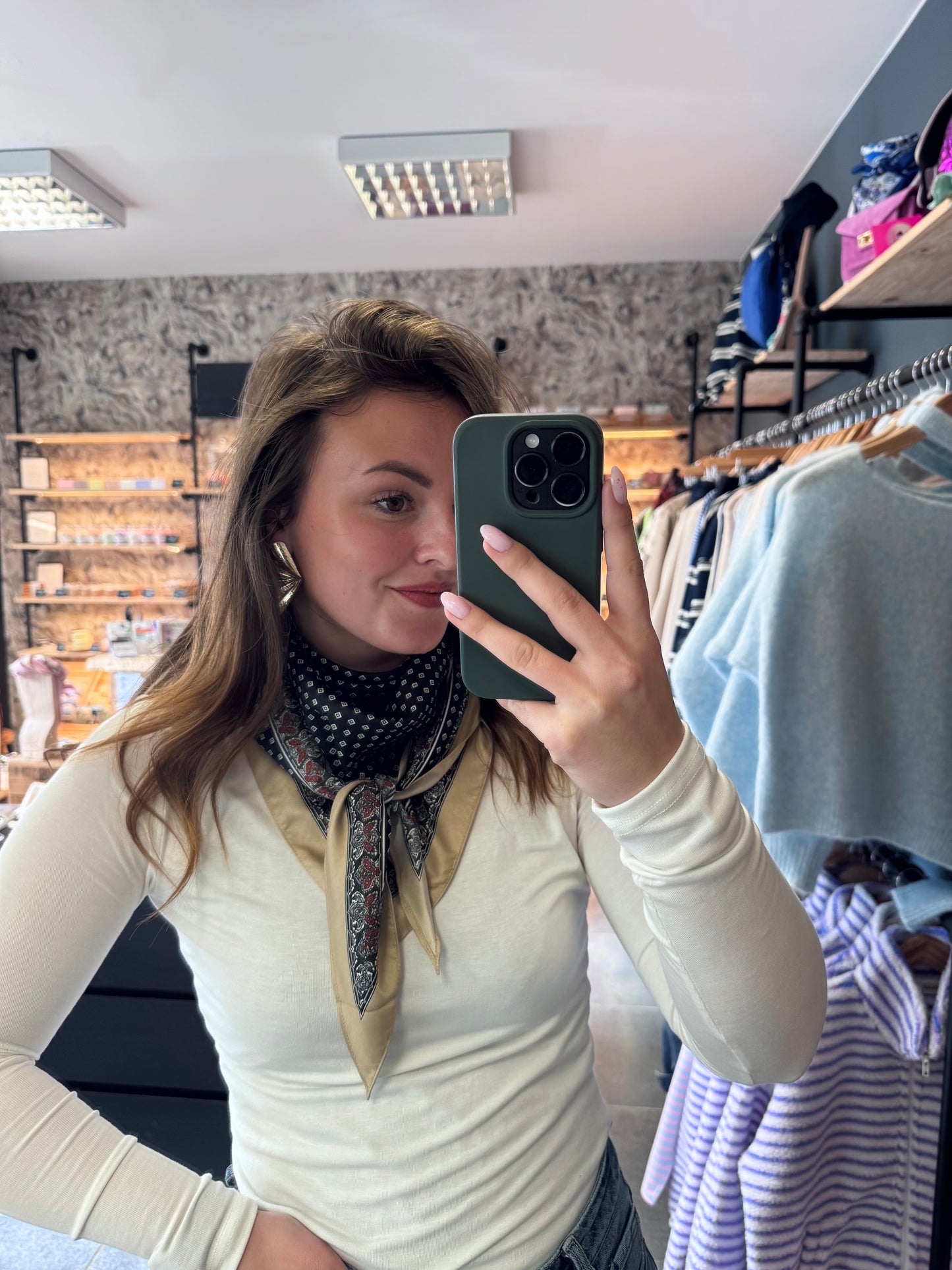 FOULARD TRIANGLE - MARINE