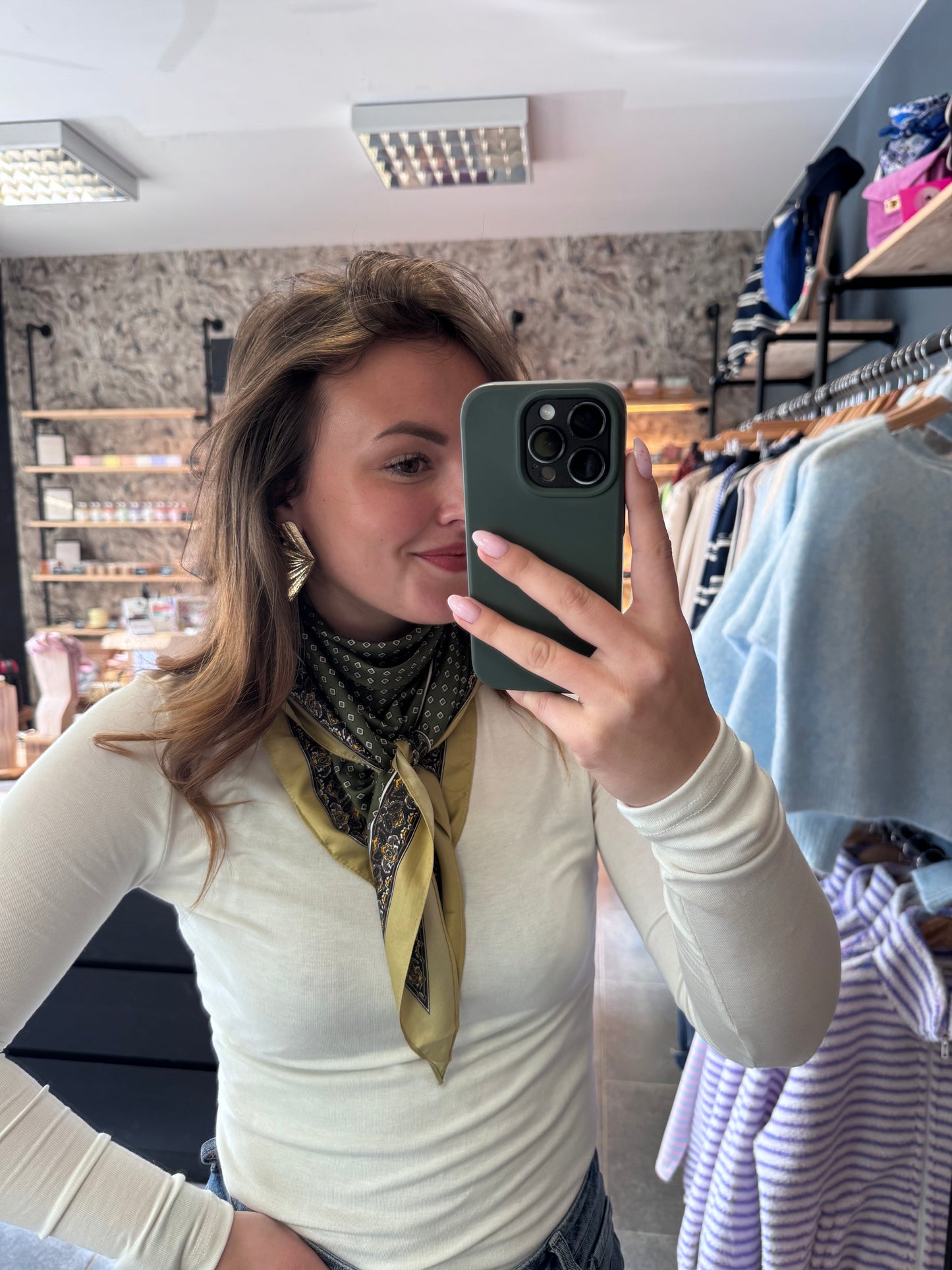 FOULARD TRIANGLE - VERT