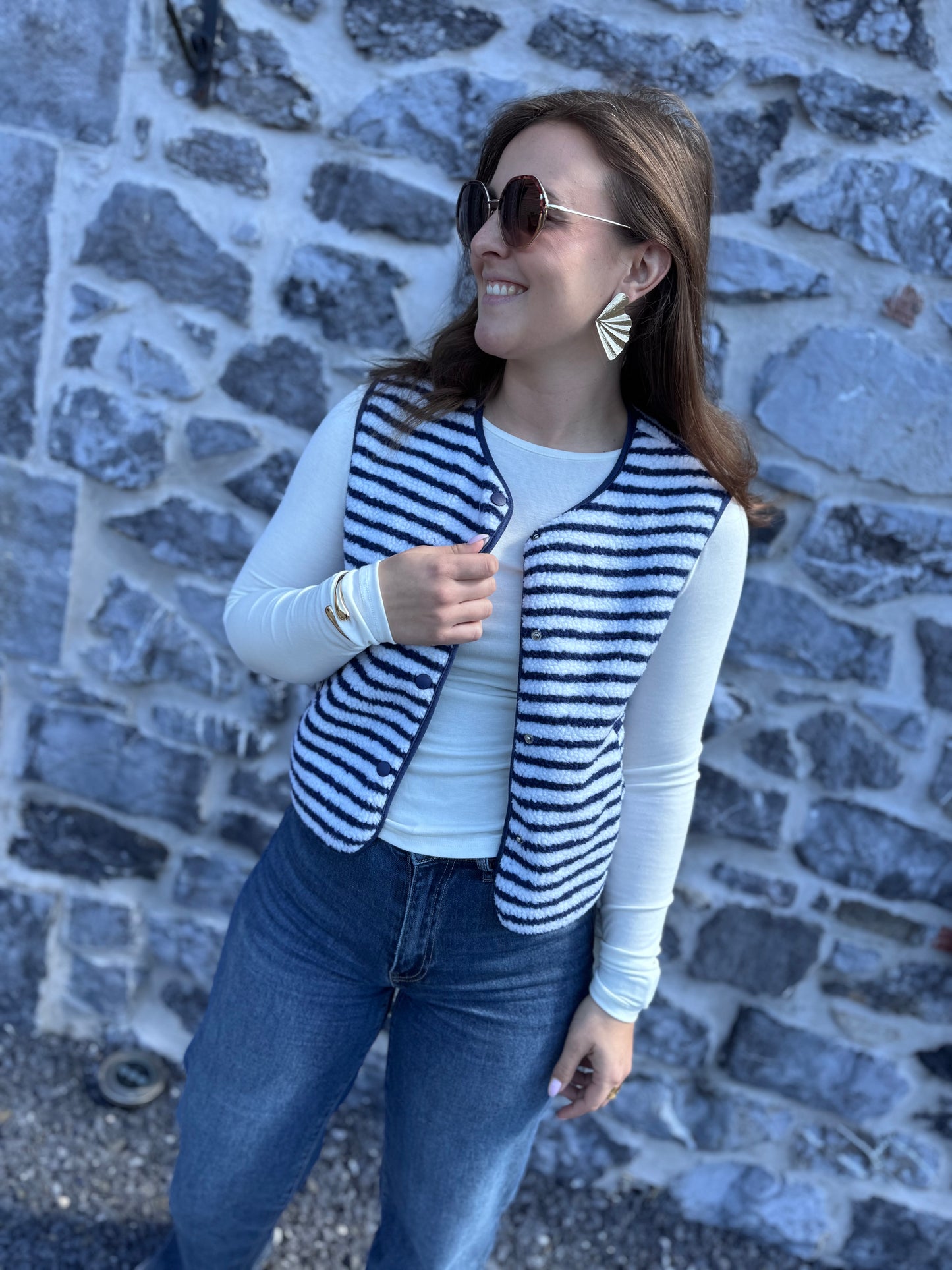 GILET JOY - BLEU