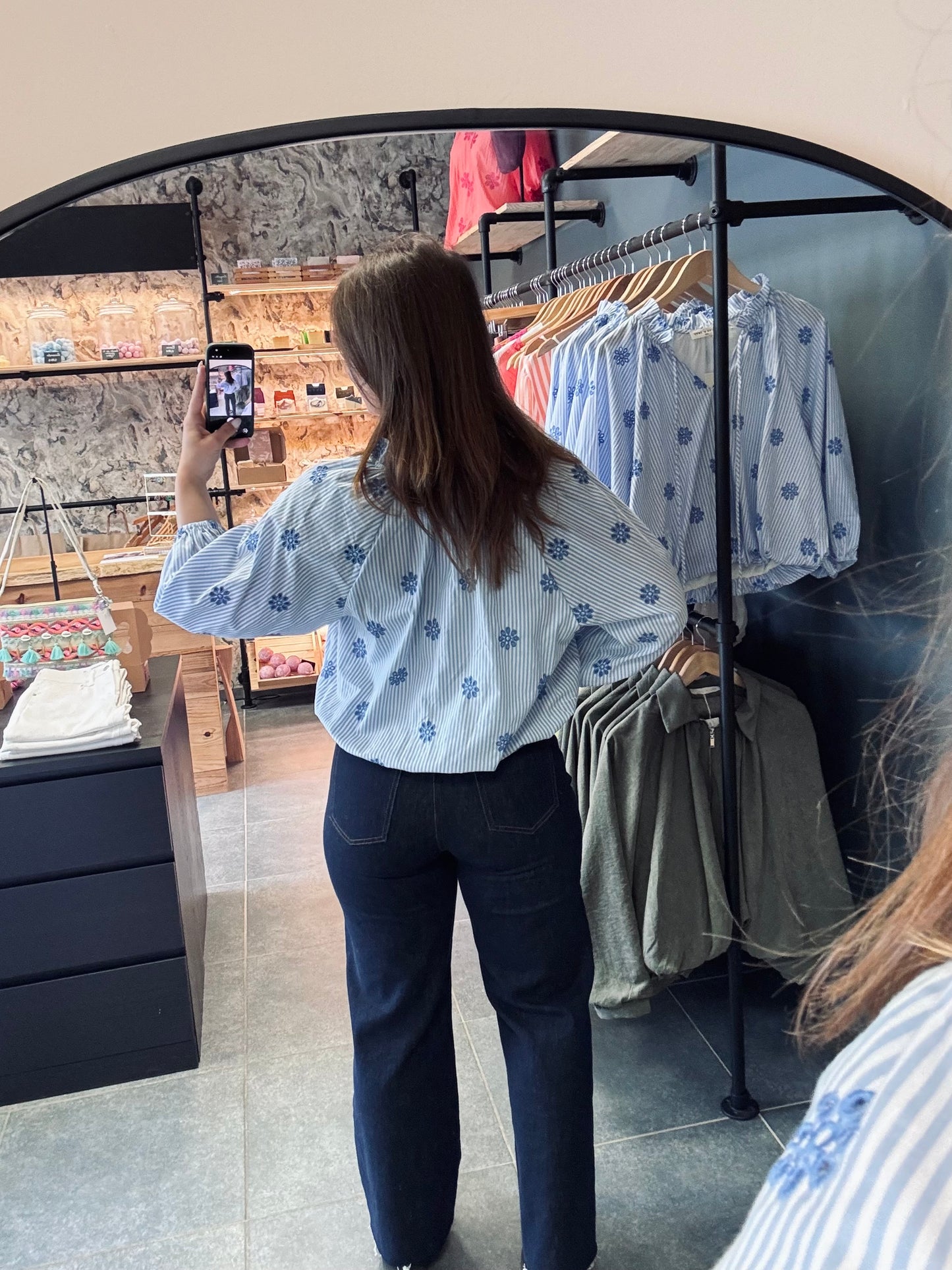 BLOUSE APRIL - BLEU