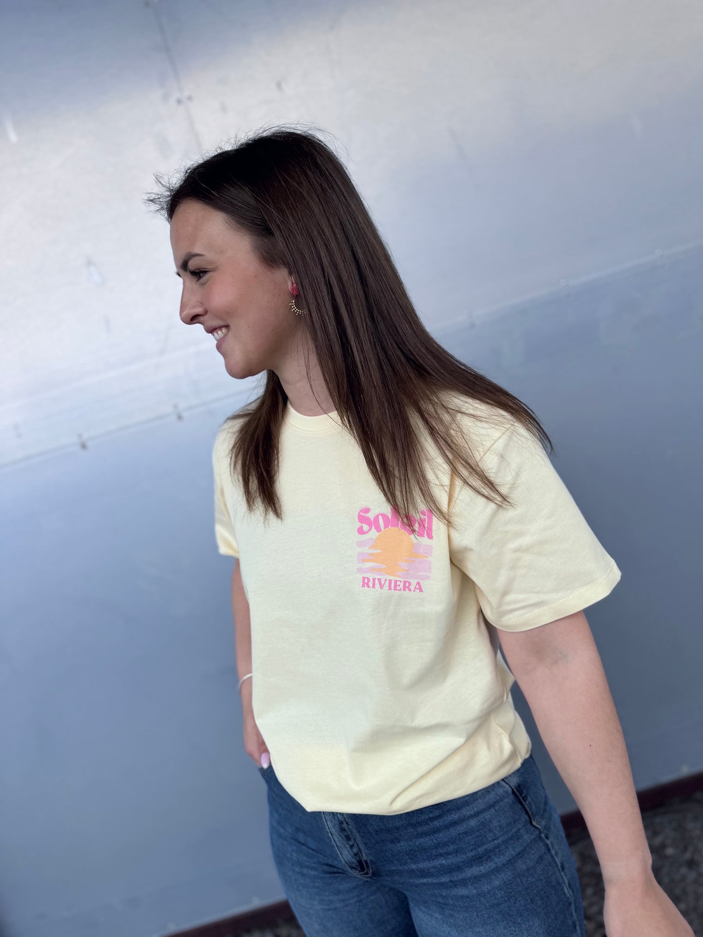 T-SHIRT SOLEIL - JAUNE