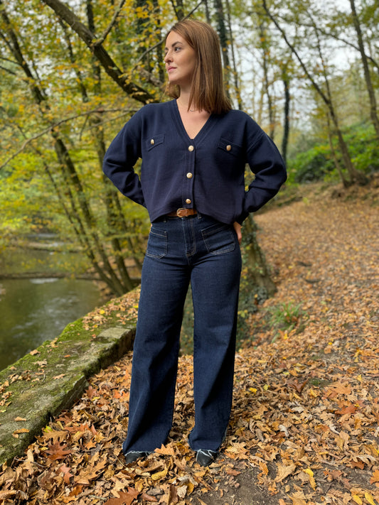 Gilet Louisa bleu