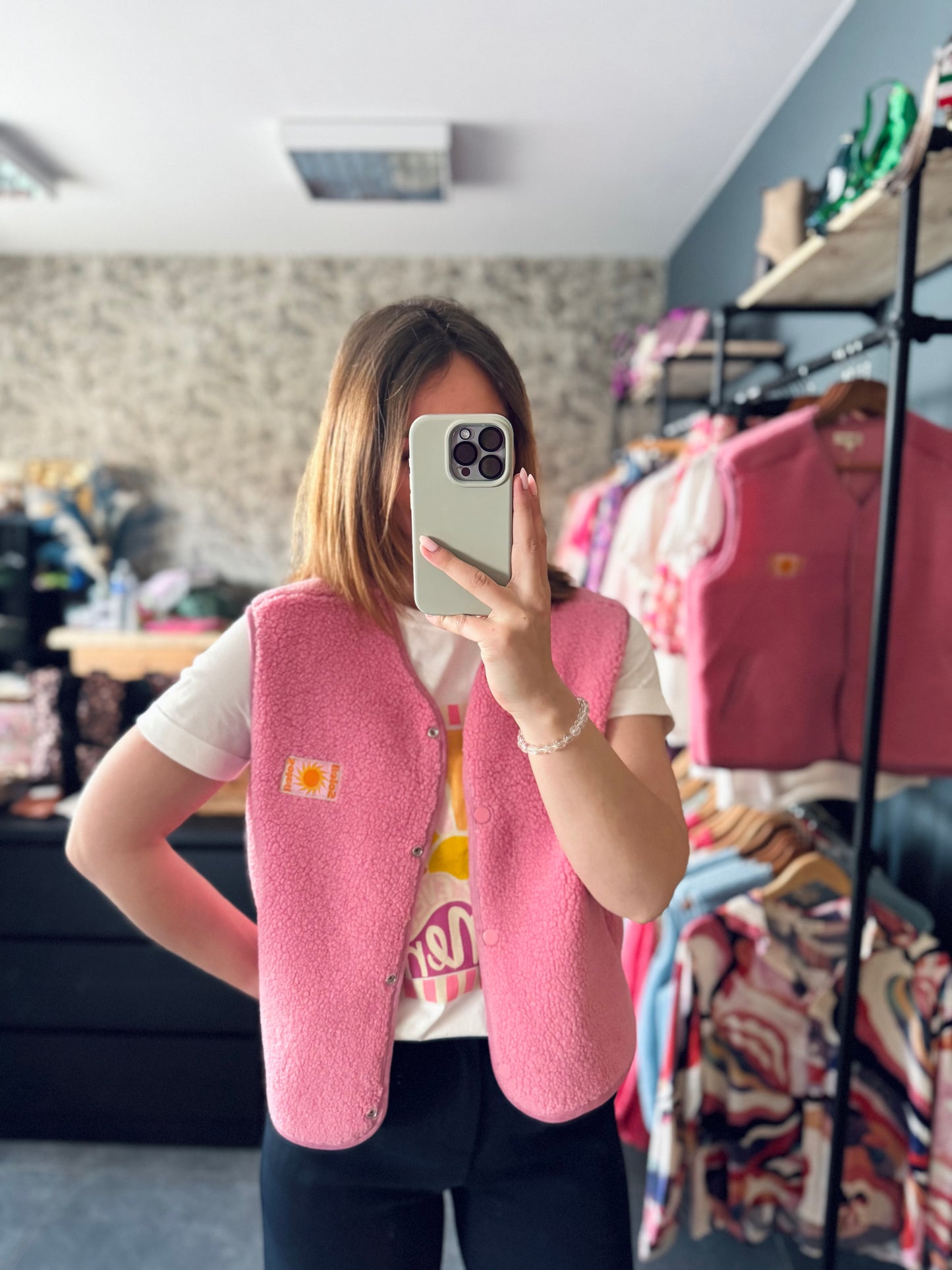 Gilet sans manche Pink