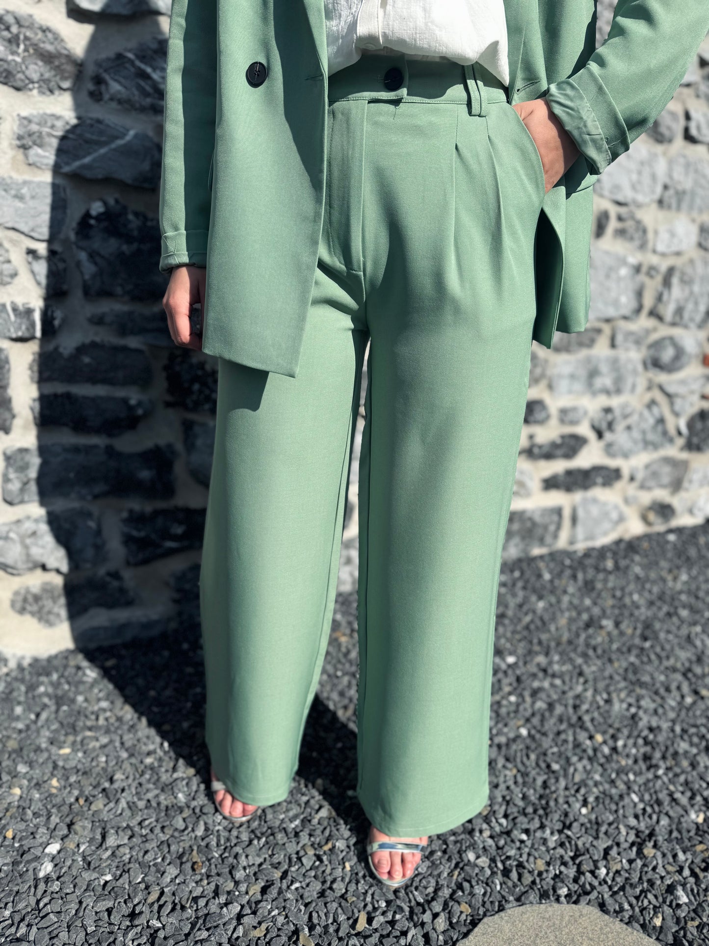 Pantalon Aubane vert