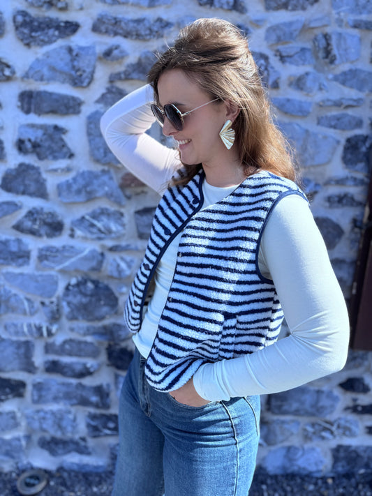 GILET JOY - BLEU