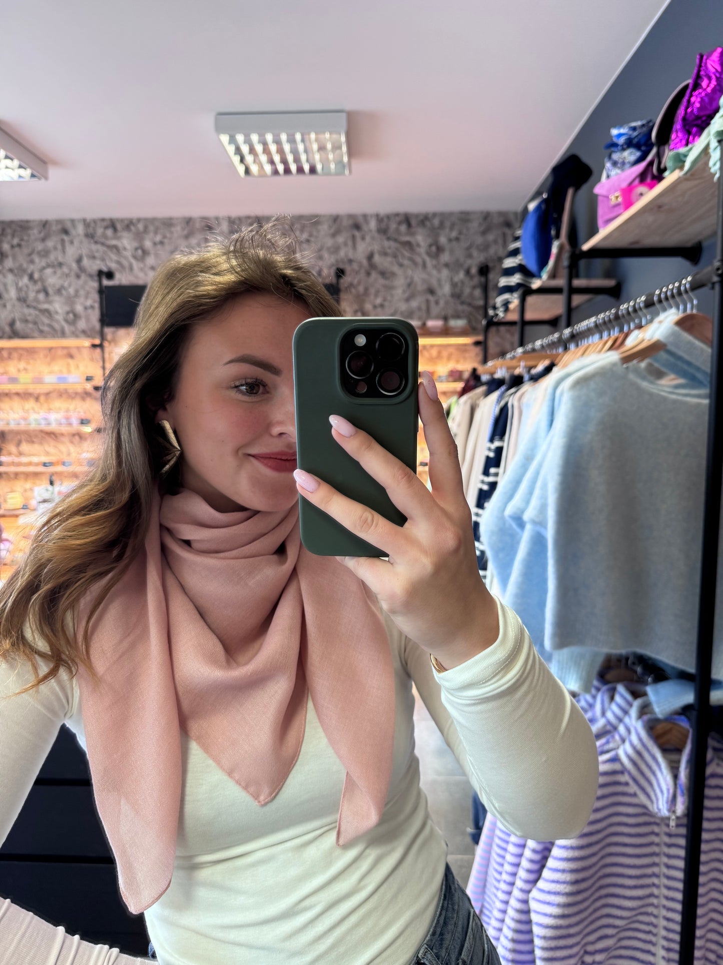 FOULARD LOU - ROSE