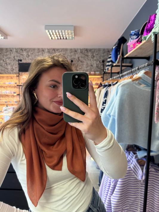 FOULARD LOU - BRIQUE