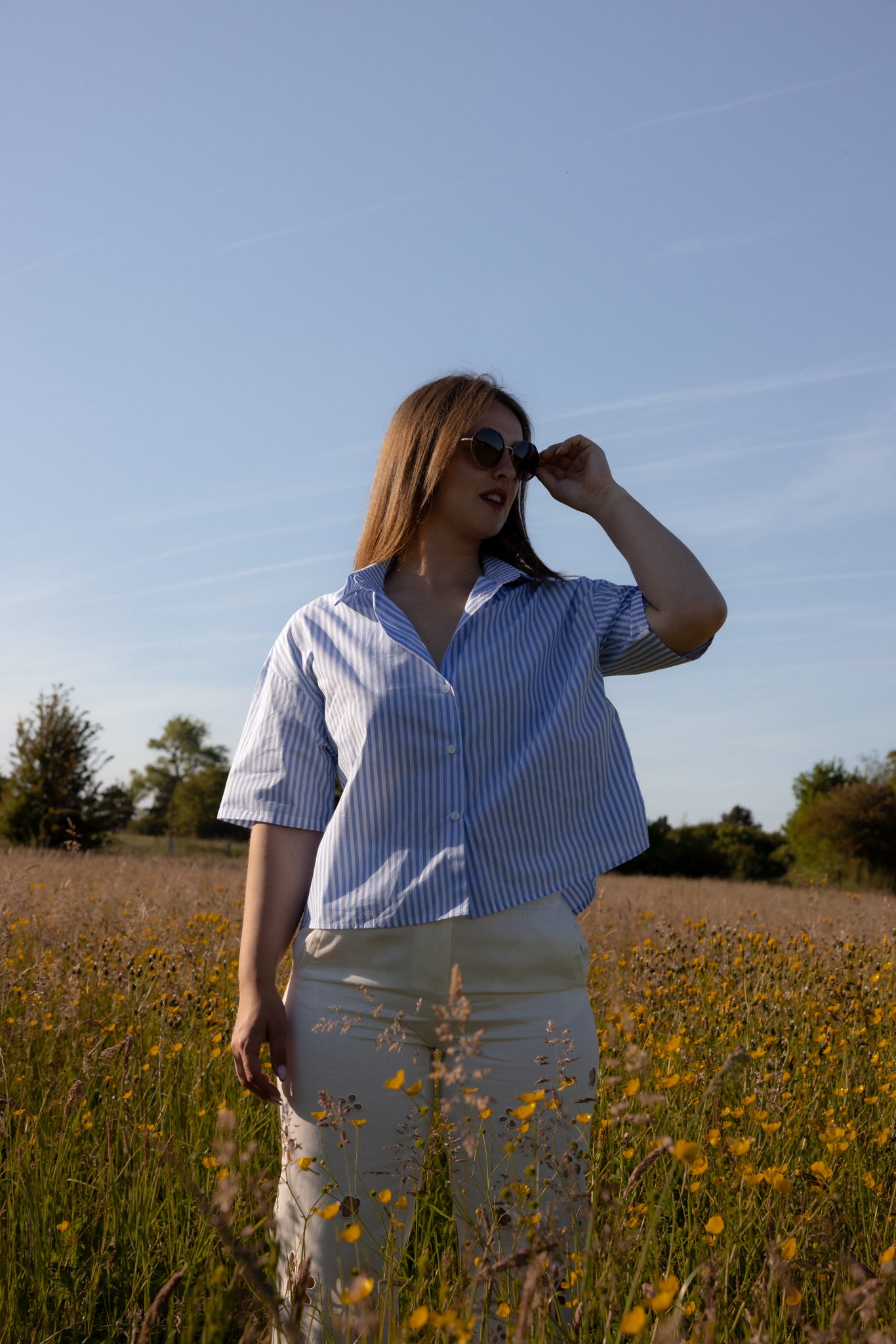 CHEMISE CIARA - BLEU CIEL