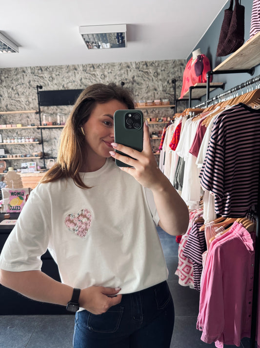 T-SHIRT LIZIE - BLANC