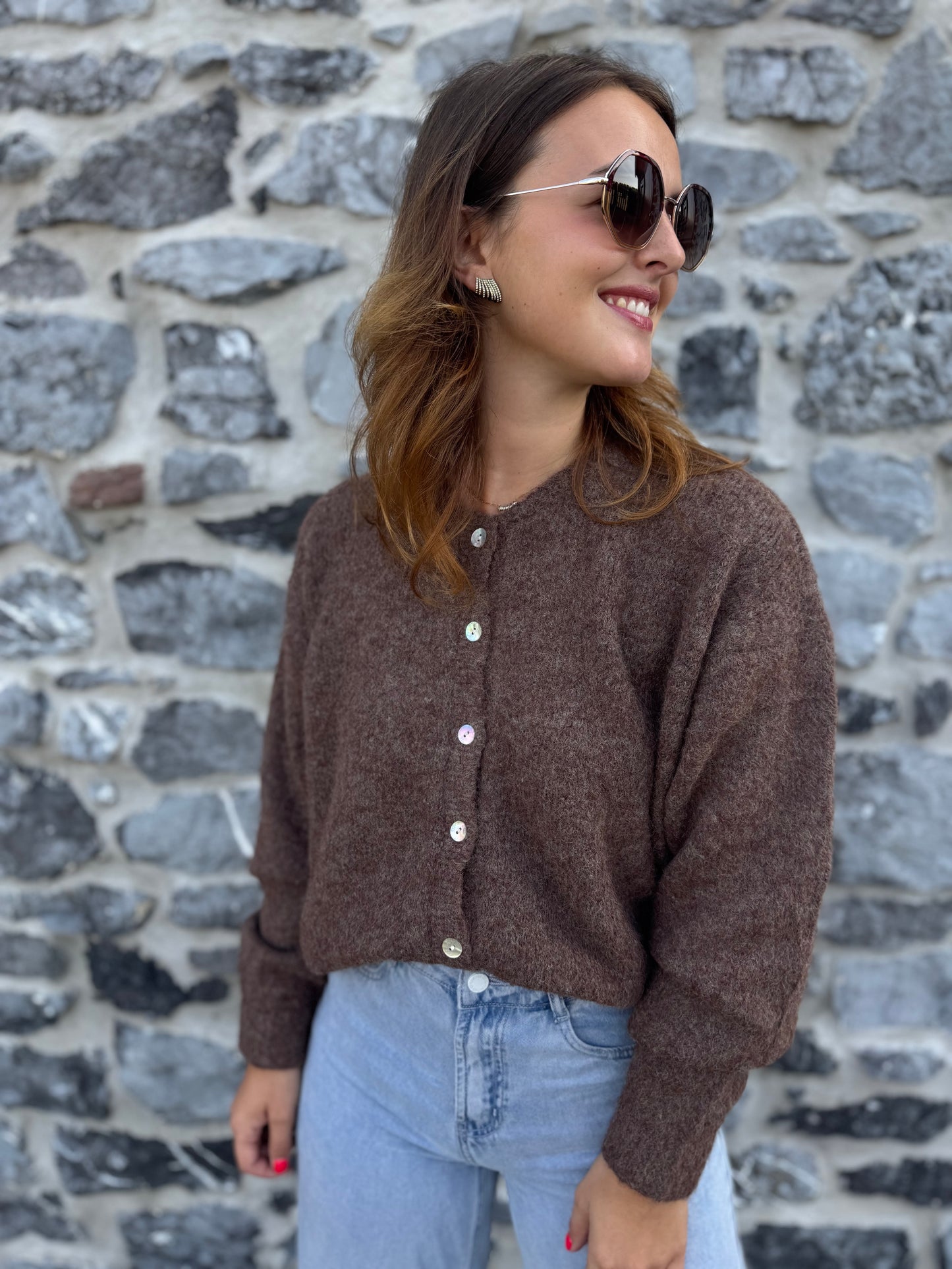 Gilet Maël noisette