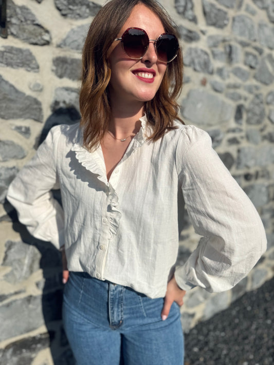 Chemisier Olivia blanc