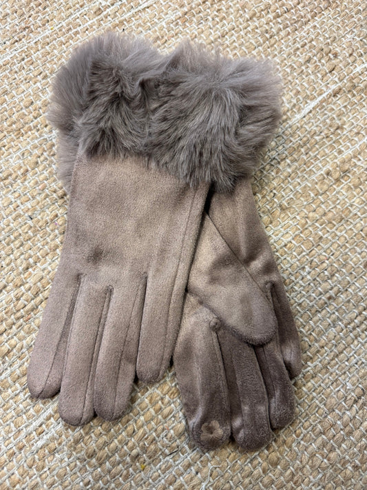 Gants Joy taupe