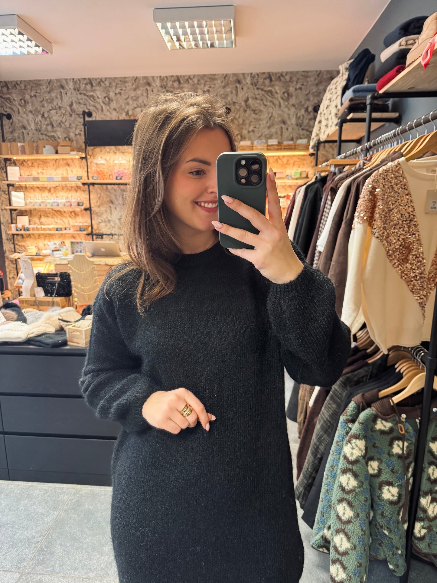 Robe pull Andréa noire