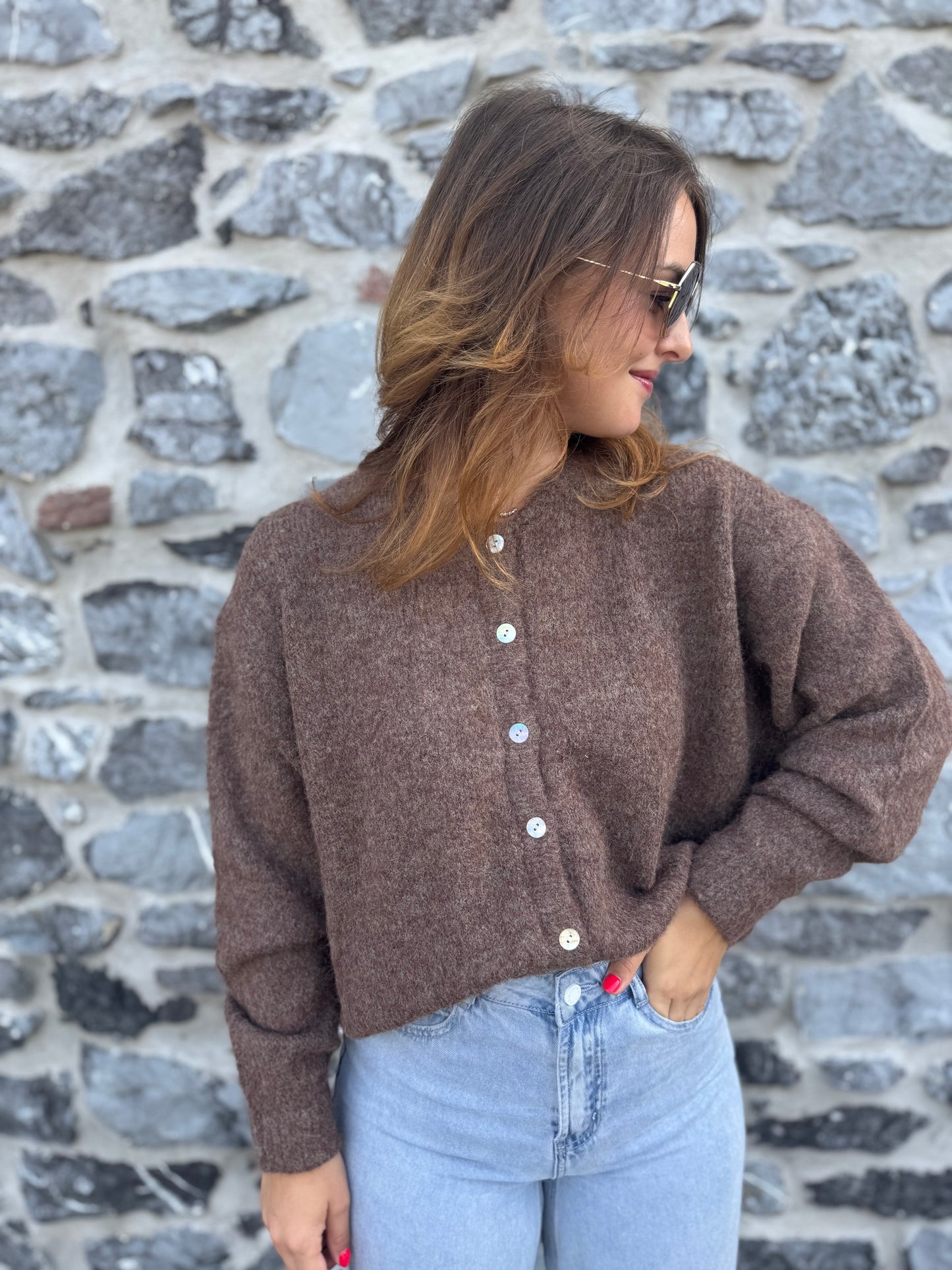Gilet Maël noisette